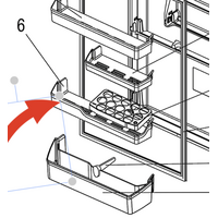 Mitsubishi Fridge Shelf Medium Middle Shelf - MR-CGX492EP-GSL-A2
