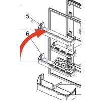 Mitsubishi Fridge Upper Shelf MR-CGX492EP-GSL-A2