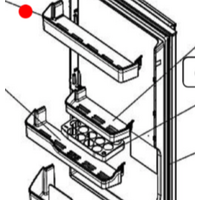 Mitsubishi Fridge Upper Shelf MR-CX370EJ, MR-CX402EJ, MR-CX370EJ, MR-CX402EJ, MR-CGX370EP-A, MR-CGX370EPL-A, **87118