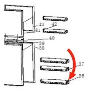 Nouveau Fridge Bottle Shelf On Door HD247FW, HD247SS Tuscany FR-291SS FR-291W