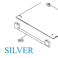Omega Oven Door Handle OO657X, OO6A1X