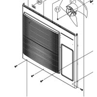 Panasonic Air-Condition and Heat Pump Front Cabinet Panel CU-Z42VKR, CU-Z50VKR, *K00080