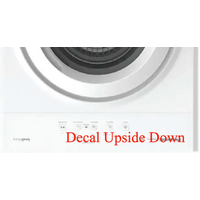 Panasonic Dryer Decal Upside Dawn Standing Inverter Suits NH-E70JA1WAU