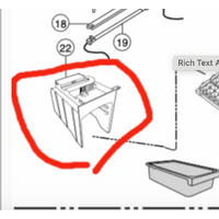 Panasonic Fridge Drawer Rail Left Side NR-BR34AMSAU NR-BR34AMWAU
