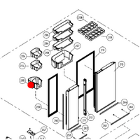 Panasonic Fridge Deep Lower Left Hand Door Shelf NR-D535XGWAU NR-D535XGSAU