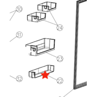 Robinhood Fridge Door Lower Shelf RHTMF221X