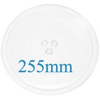 Samsung Bosch Sharp Panasonic Microwave Turntable Glass Plate Dish, 255MM Wide