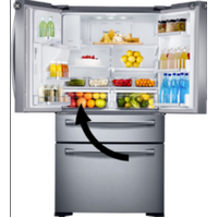 Samsung Fridge Veggie Bin Left Side Side SRF679SWLS, 13842B