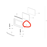 Samsung Oven Door Outer Glass 1. NV70K1340BS/SA