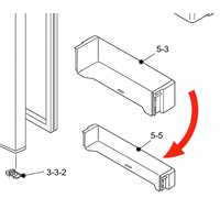 Sharp Fridge 1ST Bottom Shelf SJ-308N SJ-339N