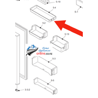 Sharp Fridge Egg Shelf Ot Upper Tray SJ-244S-SL