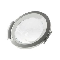 Siemens and Bosch Washing Machine F20 Window Complete With Hinge Silver/White (Extraklasse)