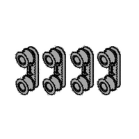 Simpson Westinghouse AEG Electrolux Dishwasher Rollers Rail Support DSF6305X, WSF6602WR, WSF6602XR, F99015IM0P/AU,***970009