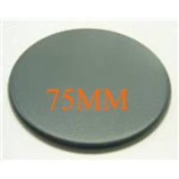 Smeg Cooktop Burner Cap, 75MM Cap Semi-Rapid Enamel Black