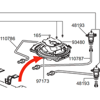 Smeg Cooktop Wok Burner Cup CSP9GMXA Special Order