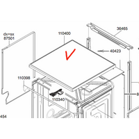Smeg Dishwasher Top Cover DWA6214X, DWA6214S