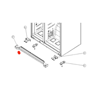 Smeg Fridge Kick Panel Toe Grill Plate Kick SR610NE