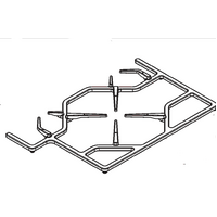 Smeg Oven and Gas Cooktop Trivet Right Side PGA64GKIC64, Gkoc, GKOC64NLK, PGA64, PGD64, PGD64F, PGF64, PGF64BE, PGF64F, PGF64F