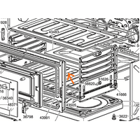 Smeg Oven Bottom Panel Cover for Under of Lower Bake Element SNZ91MFX, SUK91MF