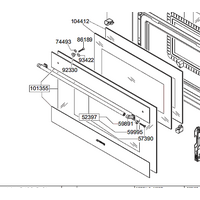 Smeg Oven Outer Door Glass for SFA4395MCX