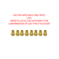 Westinghouse Simpson Electrolux Cooktop Oven Conversion Kit Lpg Nozzle Jet, GHL16S 0609001350