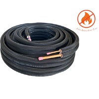 1/2''+3/4'' *20m Premium Insulated Black Copper Tube Fire Retardant Pair