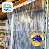 2.2m (H) x 1m (W) 200mm Stripe PVC Coolroom Curtain - Low Temp. Resistant