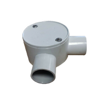25mm Two Way Right Angle Shallow Junction Box
