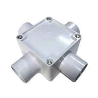 32mm Four Way Square Junction Box (77*77*54)