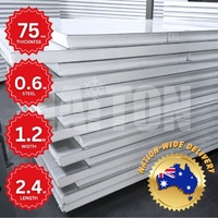 EPS 75mm Thick x 0.6mm Steel x 1.2m Width x 2.4m Length