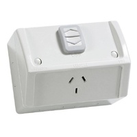 Weatherproof POWERUN IP53 POWER POINT DOUBLE 15A NO.P2/WP