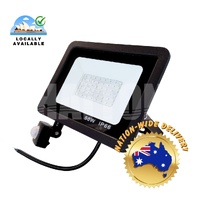 AC175-265V IP66 50W LED Floodlight PIR Sensor 6000K