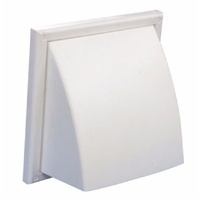 Cowled Wall Vent With Gravity Flap GGF125 (nexk dia)