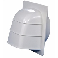 Cowled Wall Vent With Gravity Flap - Noiseless GGN125 (nexk dia)