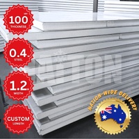 EPS 100mm Thick x 1.2m Width x 0.4mm Steel x Custom Length
