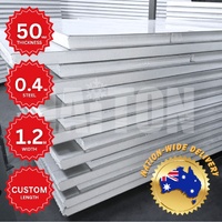 EPS 50mm Thick x 1.2m Width x 0.4mm Steel x Custom Length