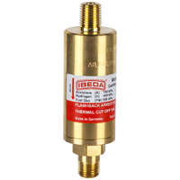 Flashback Arrestor Fuel Gas High Flow Pipeline 1/4" NPT Male - Male
