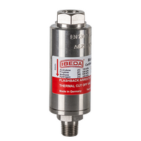 Flashback Arrestor Fuel Gas High Flow S/Steel DG91N AHMP In:1/4" NPT F Out:1/4"
