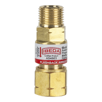 Flashback Arrestor Fuel Gas Standard Flow Torch End 5/8-18 UNF Model: GG-F