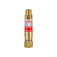 Flashback Arrestor Fuel Gas Std Flow Q/A Coupler Torch End 5/8-18 UNF Boxed