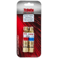 Flashback Arrestor Oxygen/Fuel Std Flow Q/A Coupler Torch End 5/8-18 UNF Display