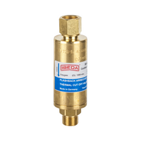 Flashback Arrestor Oxygen High Flow Regulator End 5/8-18 UNF R/H Model: DG91N-O