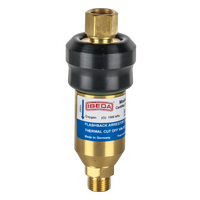 Flashback Arrestor Oxygen High Flow Regulator End 5/8-18 UNF Resettable