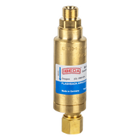 Flashback Arrestor Oxygen High Flow Torch End 5/8-18 UNF - 9/16-18 UNF