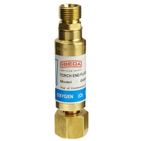 Flashback Arrestor Oxygen High Flow Torch End G5/8" - 5/8-18 UNF