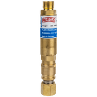 Flashback Arrestor Oxygen Med Flow Q/A Coupler Torch End 5/8-18 UNF