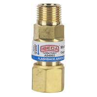 Flashback Arrestor Oxygen Standard Flow Torch End 5/8-18UNF RH - Model GG-O