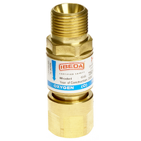Flashback Arrestor Oxygen Standard Flow Torch End G3/8"