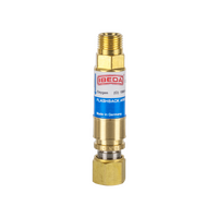 Flashback Arrestor Oxygen Std Flow Q/A Coupler Torch End 5/8-18 UNF Boxed