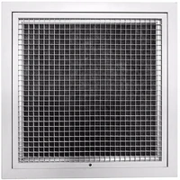 Hinged Eggcrate Grille With Filter HEG/F-300x300 (Face: 350 x 350)